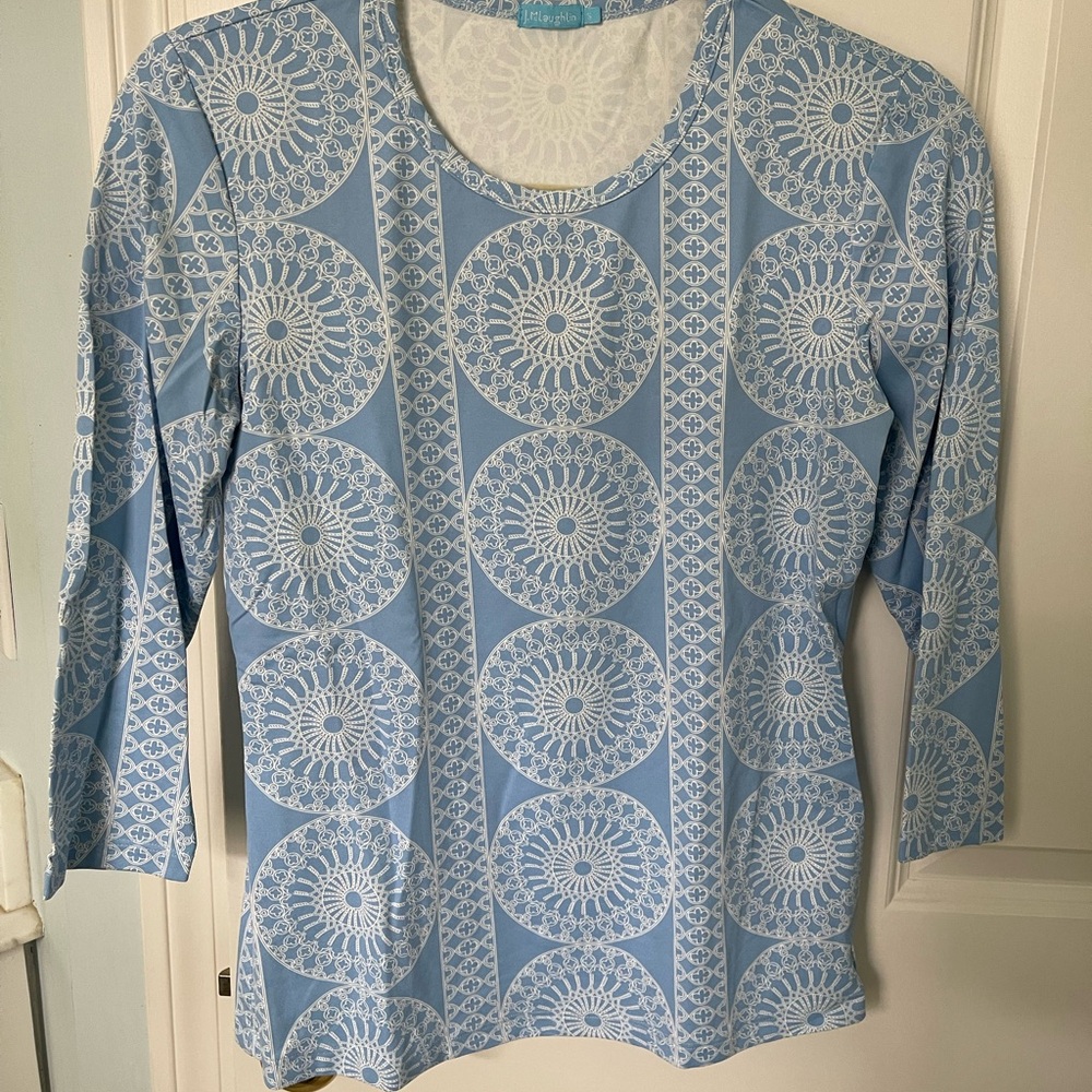 J.McLaughlin Light Blue Top Size Small